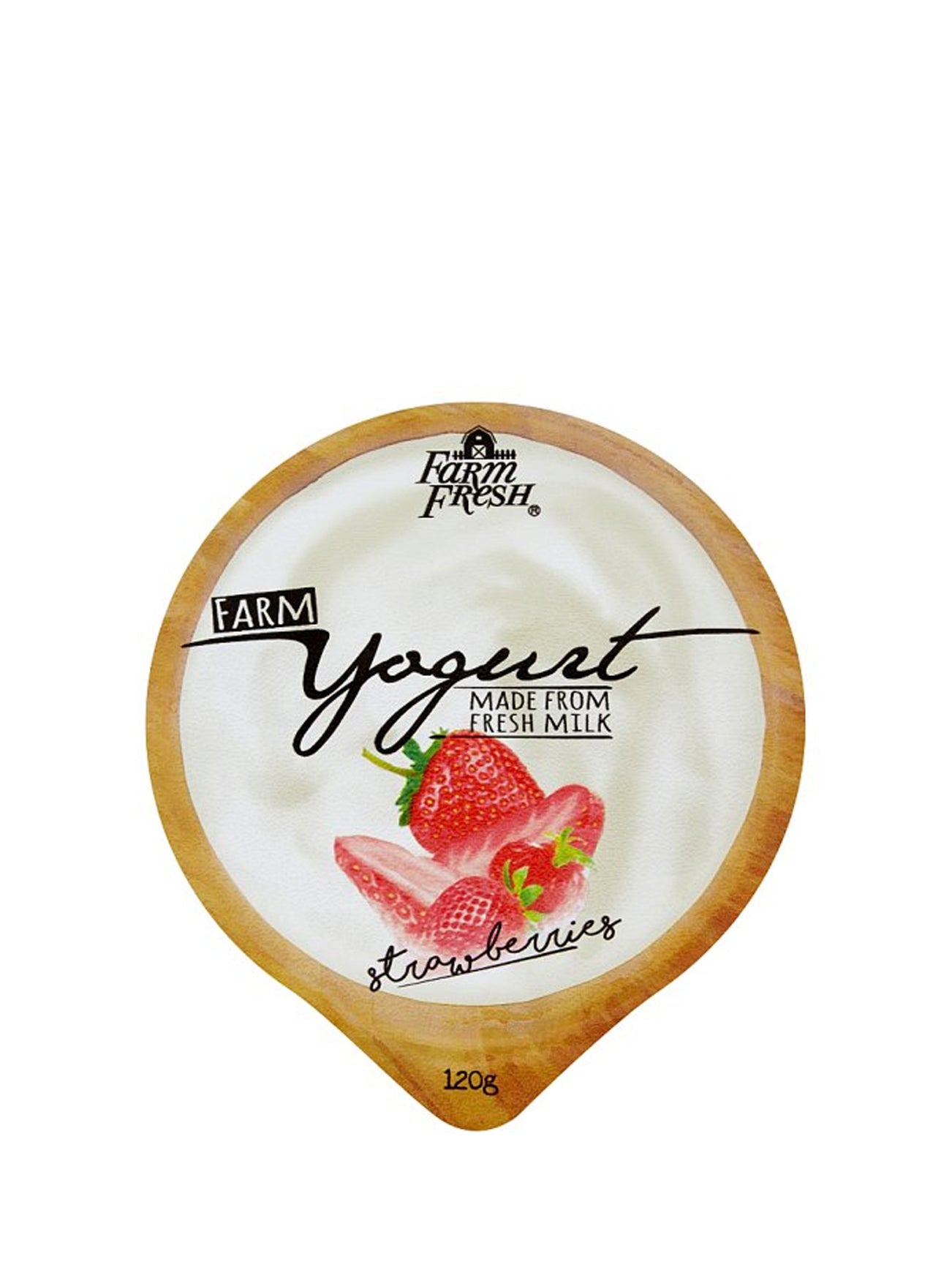 FARM YOGURT STRAWBERRIES 120G