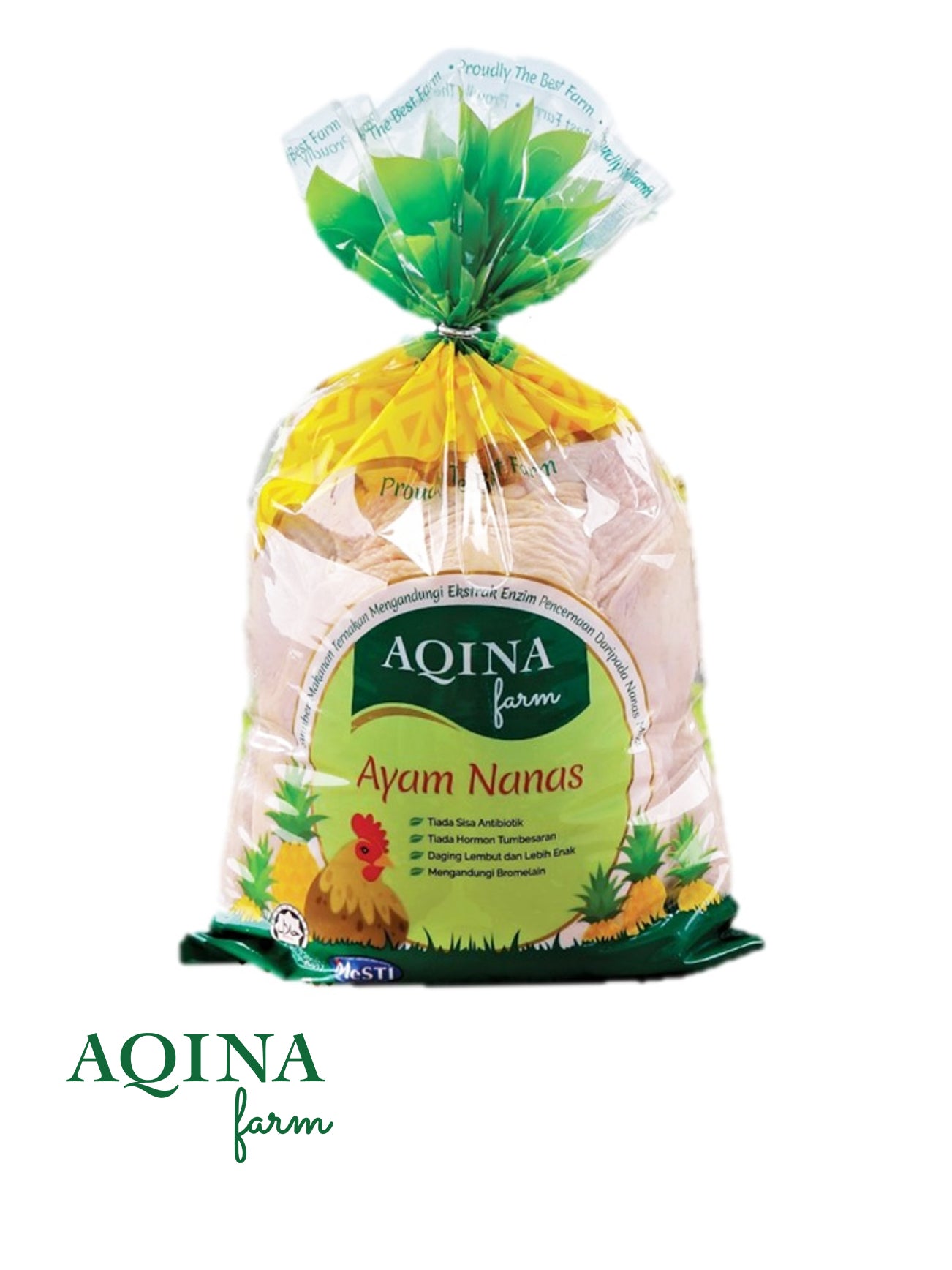 AQINA FROZEN PINEAPPLE CHICKEN (+/- 2KG)