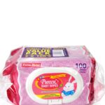 PUREEN BABY WIPES POP UP PACK PINK 2X100'S