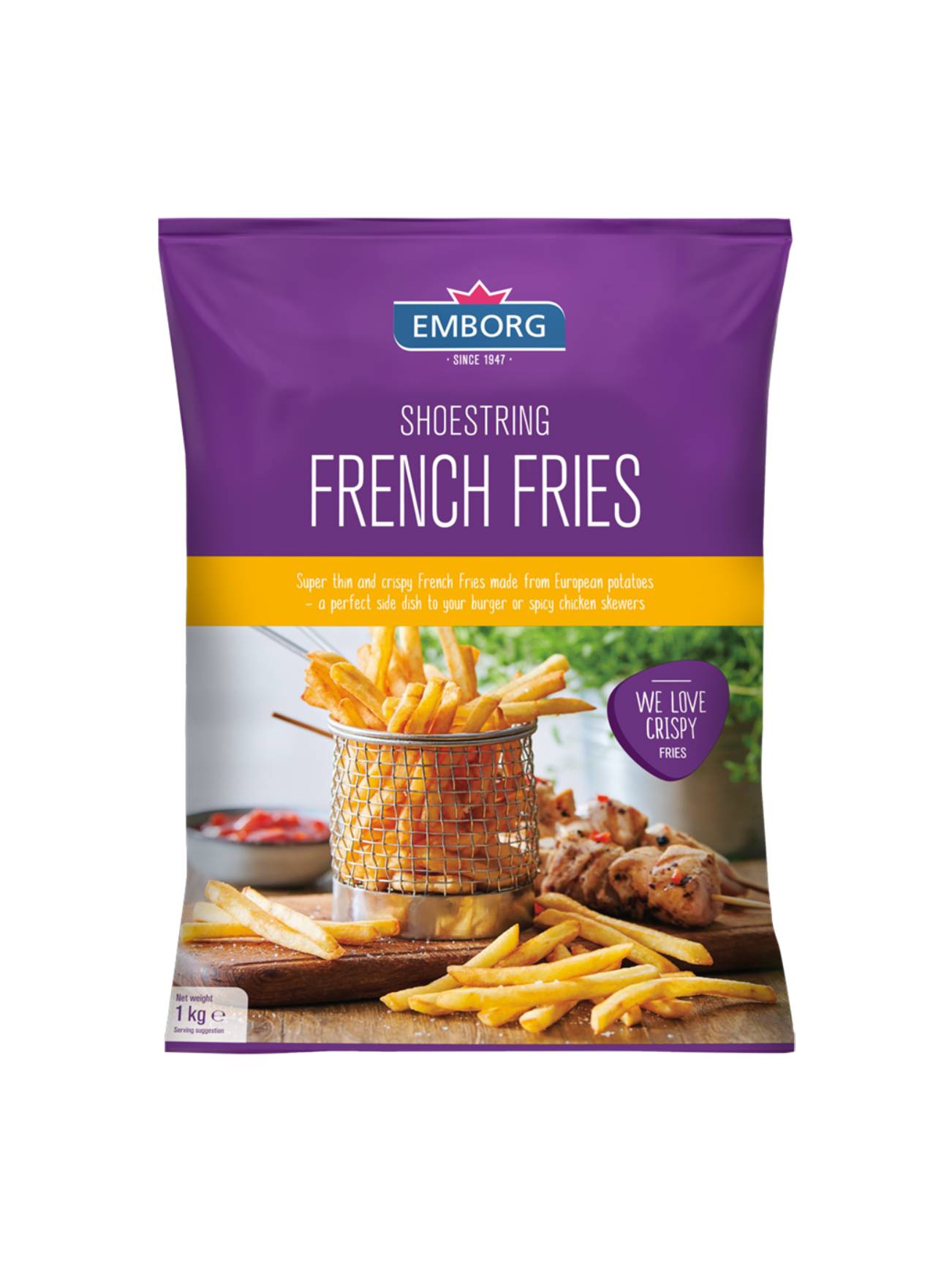 EMBORG FRENCH FRIES-SHOESTRING 1KG