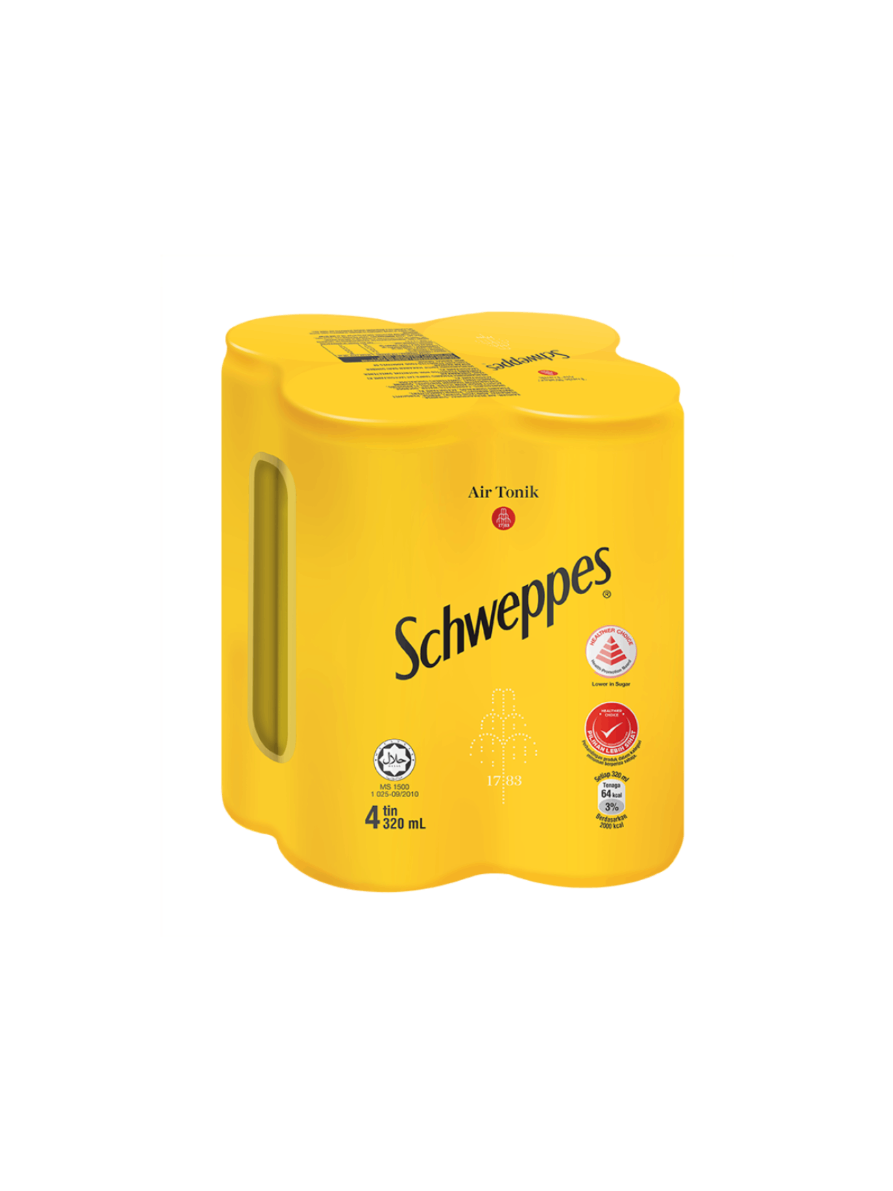 SCHWEPPES TONIC WATER 4X320ML